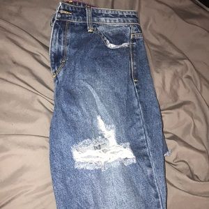 Distressed Fashion nova jeans